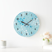 Retro Starburst Wall Clock Große Wanduhr (Zuhause)