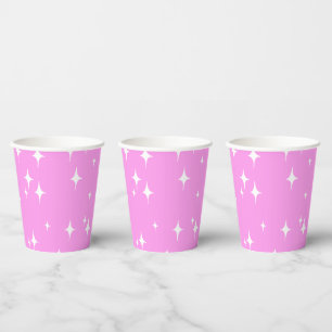 Retro Stardust Sternexplosion Stars Celebration Pappbecher
