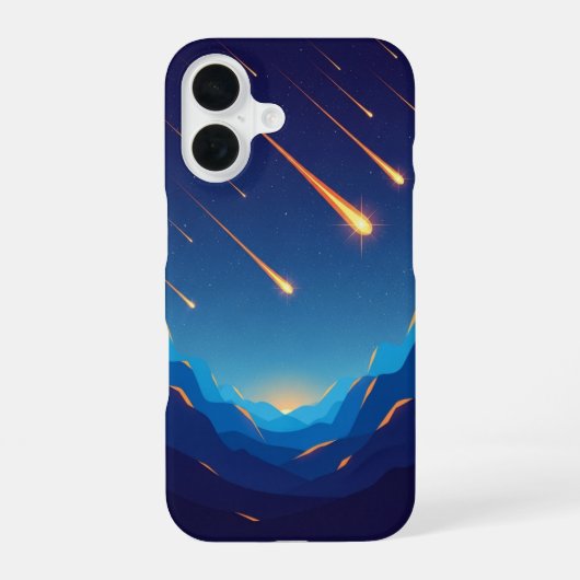 Retro Starfall Tal iPhone 16 Hülle (Rückseite)
