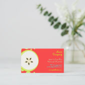 Retro Starfruit Design / Bio Früchte Visitenkarte (Stehend Vorderseite)