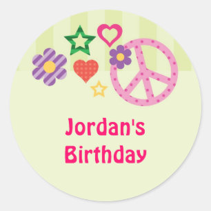 Retro starker Bevorzugungs-Aufkleber Runder Aufkleber