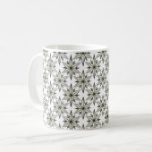 Retro Starlight Tasse, Schwarzweiß Kaffeetasse (Vorderseite Links)