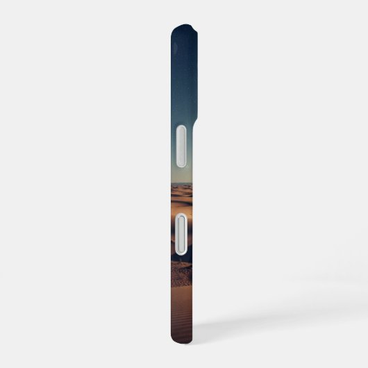 Retro Starry Desert Landscape iPhone 16 Hülle (Rechte Seite)