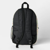 Retro-Stars-Backpack #3 Bedruckter Rucksack (Rückseite)