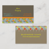 Retro-Stars Design-Visitenkarten Visitenkarte (Vorne/Hinten)