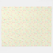 Retro Stars Fleece Blanket (Vorderseite (Horizontal))