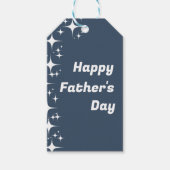 Retro Stars "Happy Vatertag" Geschenkmarke Geschenkanhänger (Vorderseite)