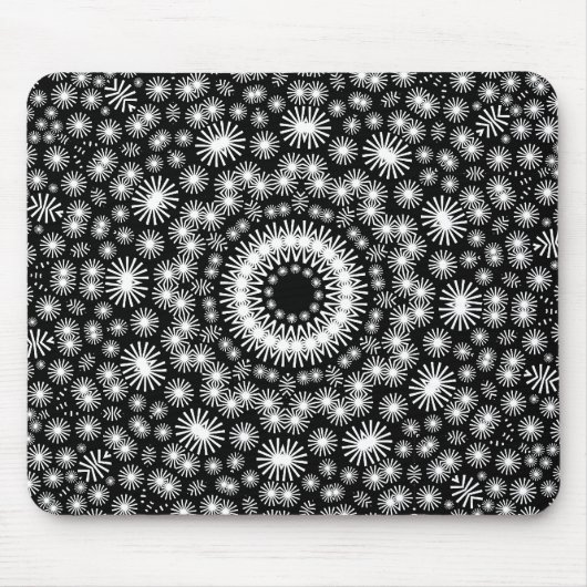 Retro Stars Kaleidoskop 02 Mousepad (Vorne)