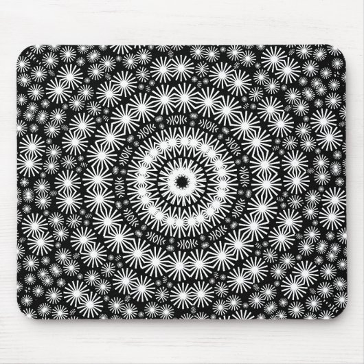 Retro Stars Kaleidoskop Mousepad (Vorne)