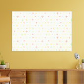 Retro Stars Poster Leinwanddruck (Insitu (Wohnzimmer))