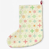 Retro Stars Strumpf Großer Weihnachtsstrumpf (Rückseite)