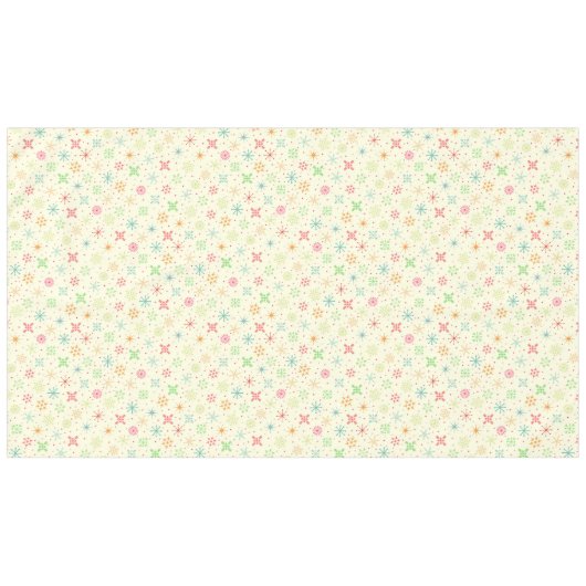 Retro Stars Tableclout Tischdecke (Vorderseite (Horizontal))