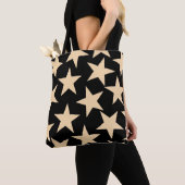 Retro Stars Y2K Pattern with Black Background Tasche (Von Nahem)