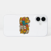 Retro Stay Positive iPhone-Hülle iPhone 16 Hülle (Rückseite (Horizontal))