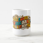 Retro Stay Positive Kaffeetasse (Mittel)