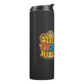 Retro Stay Positive Thermal Tasse (Nach links gedreht)