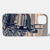 Retro Steam Cab Taxi Case-Mate iPhone Hülle (Rückseite (Horizontal))