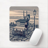 Retro Steam Cab-Taxi Mousepad (Mit Mouse)