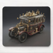 Retro Steampunk Police Cruiser Mousepad (Vorne)