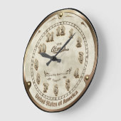 Retro Steampunk-Stilnachbildung Große Wanduhr (Winkel)