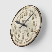 Retro Steampunk-Stilnachbildung Runde Wanduhr (Winkel)
