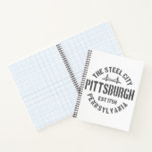 Retro Steel City Pittsburgh Pennsylvania Yinz vint Notizblock (Innenseite)