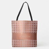 Retro Steigungsmit blumenmuster. Name Tasche (Vorderseite)
