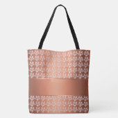 Retro Steigungsmit blumenmuster. Name Tasche (Rückseite)