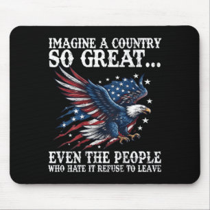 Retro stellen Sie sich ein Land vor, das sogar die Mousepad