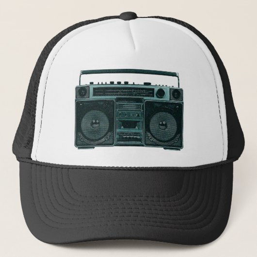 Retro-Stereo-Headset Truckerkappe (Vorderseite)
