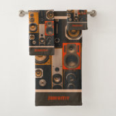 Retro Stereo Lautsprecher Badetuch Set (Insitu)