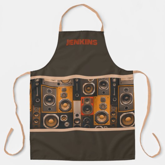 Retro-Stereo-Lautsprecher Schürze (Vorderseite)