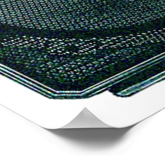 Retro-Stereo-Poster Poster (Ecke)