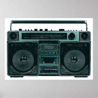 Retro-Stereo-Poster Poster