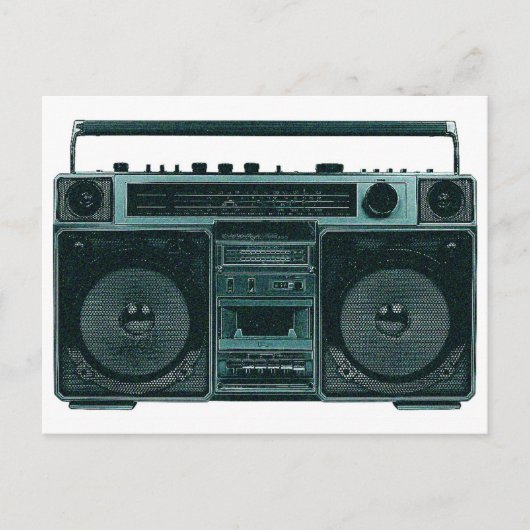 Retro-Stereo Postkarte (Vorderseite)