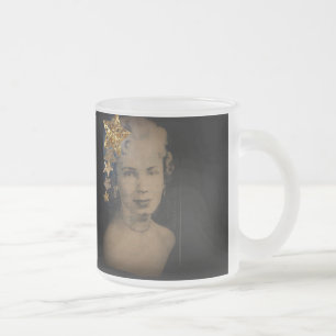 "Retro Stern-" mattierte GlasTasse Mattglastasse