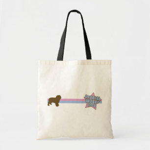 Retro Stern-spanischer Wasser-Hund Tragetasche