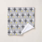 Retro Sterne Badhandtuch Set (Waschlappen)