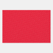 Retro Sterne Rot Frohe Weihnachten Geschenkpapier Set (Vorderseite 3)