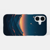 Retro-Sternenfalltal iPhone 16 Hülle (Rückseite (Horizontal))