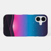 Retro Sternenhügel iPhone 16 Hülle (Rückseite (Horizontal))
