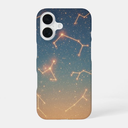 Retro-Sternenkarte iPhone 16 Hülle (Rückseite)