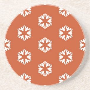 Retro-Sternenmuster Boho-Dekor Sandstein Untersetzer