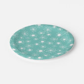 Retro-Sternexplosion des Mitteljahrhunderts Pappteller (Schrägansicht)