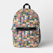 Retro Sternexplosion Dominoes Bedruckter Rucksack (Vorderseite)