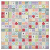 Retro Sternexplosion Dominoes Stoff (Muster)