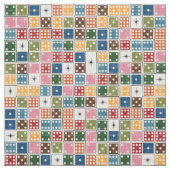 Retro Sternexplosion Dominoes Stoff (Muster)