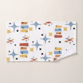 Retro-Sternexplosion Mitte des Jahrhunderts Badhandtuch Set (Handtuch)