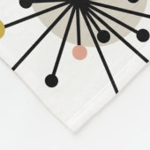 Retro-Sternexplosion Mitte des Jahrhunderts Modern Fleecedecke (Ecke)