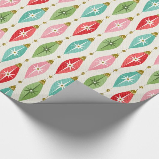 Retro Sternexplosion Ornamente ©studioxtin Geschenkpapier (Ecke)